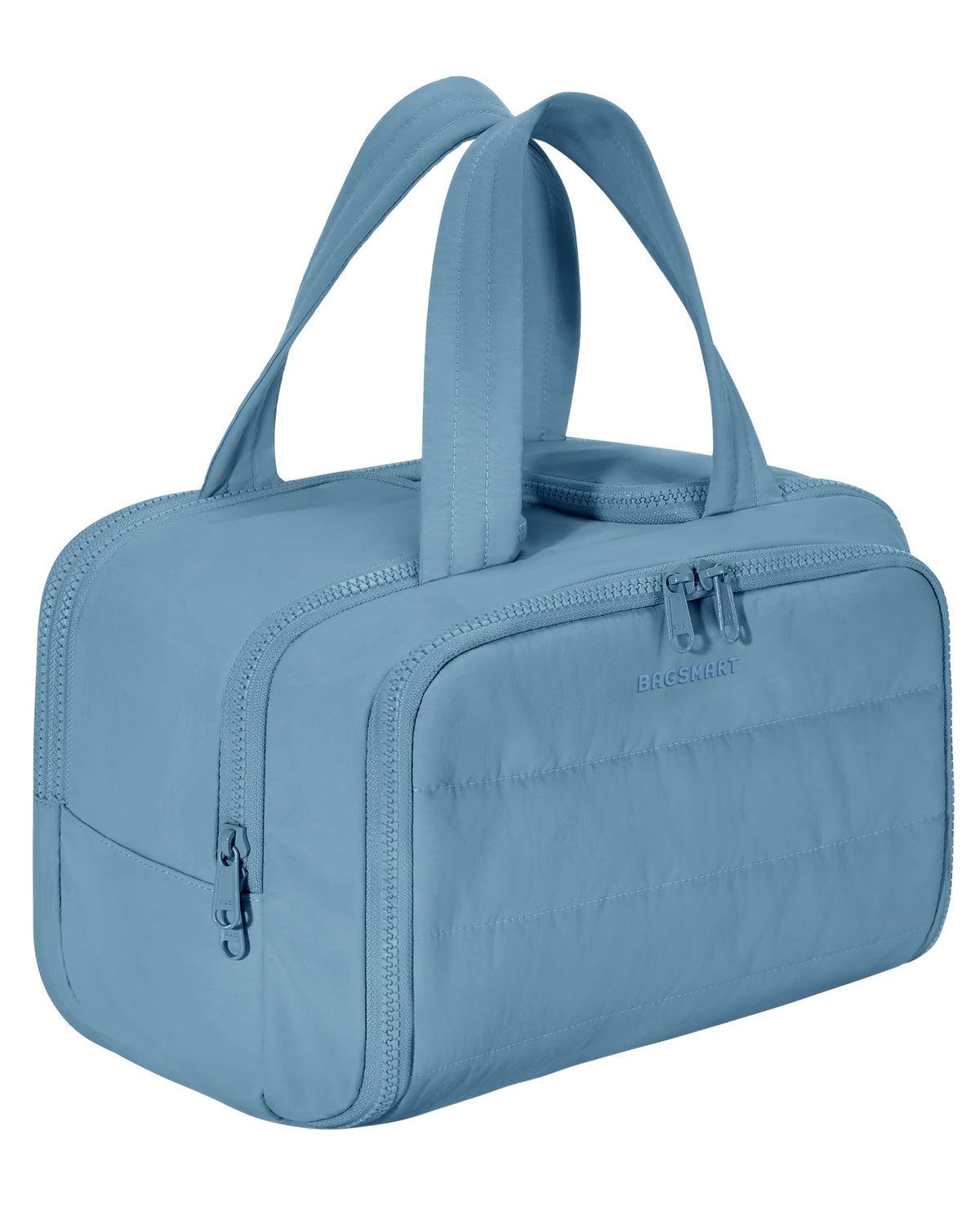 Trousse de toilette BAGSMART voyage en bleu acier vue avant