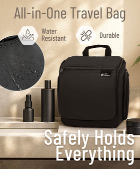 Trousse de toilette DD D&D Wanderlust sur un plan de travail en camping