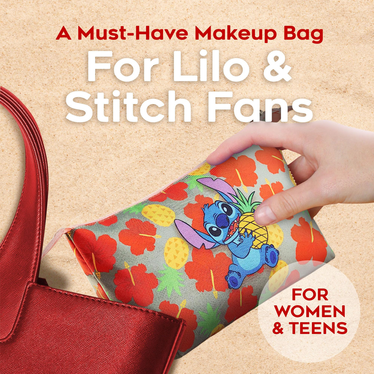 Trousse de Toilette Disney avec un design stylé vue de dos