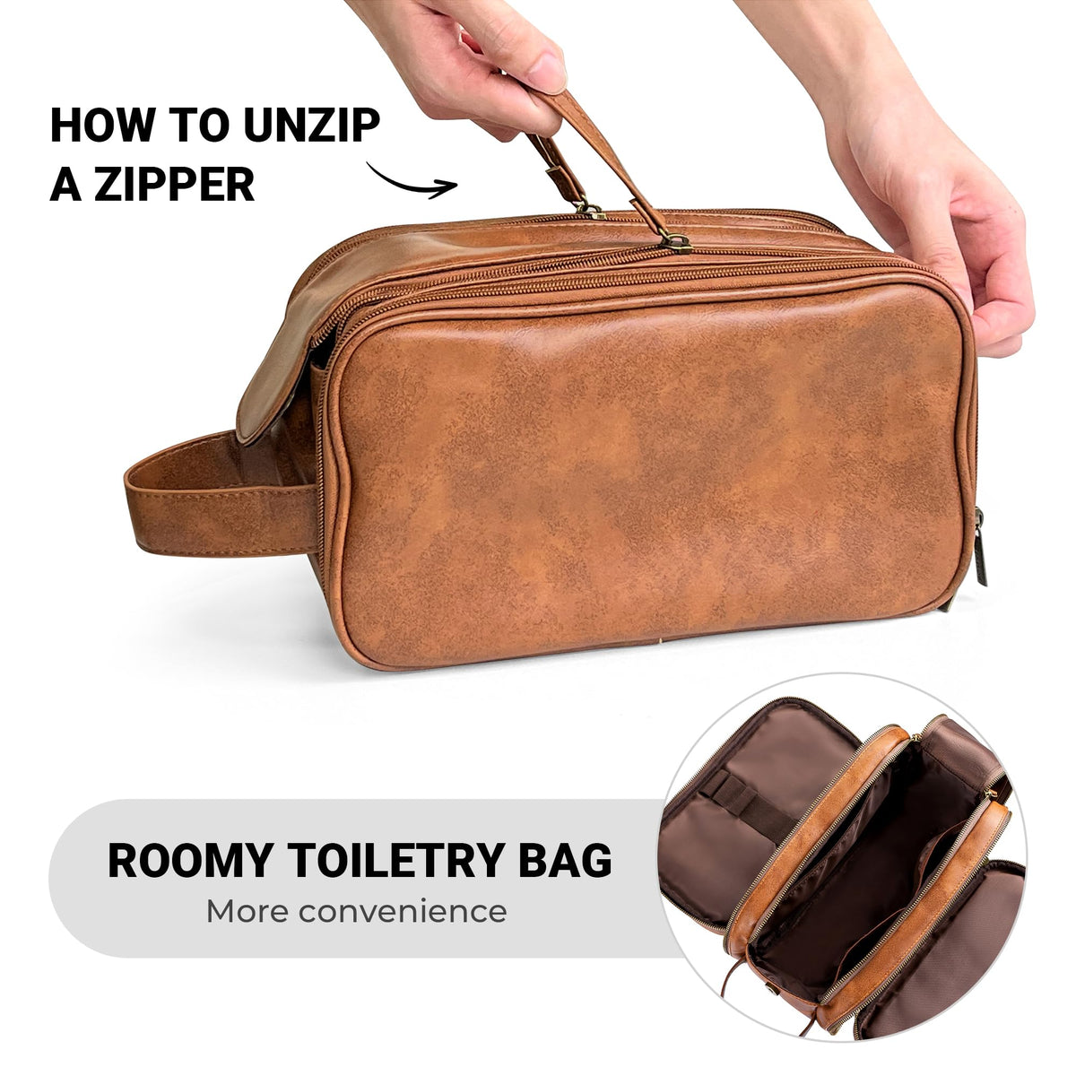 Trousse de toilette Elviros avec accessoires de soin