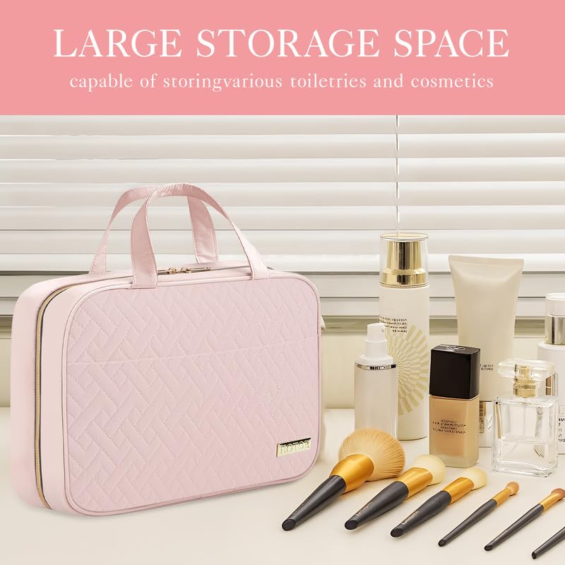 Trousse de toilette HOTOR ouverte montrant les compartiments