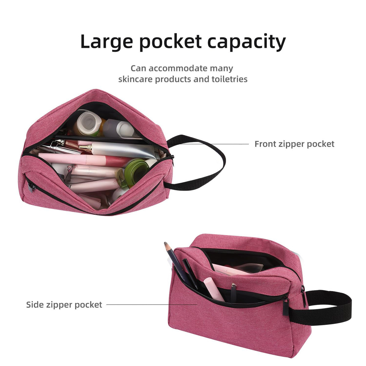 Trousse de toilette Icramsy Rosy avec accessoires de voyage
