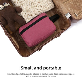 Trousse de toilette Icramsy Rosy en situation de voyage