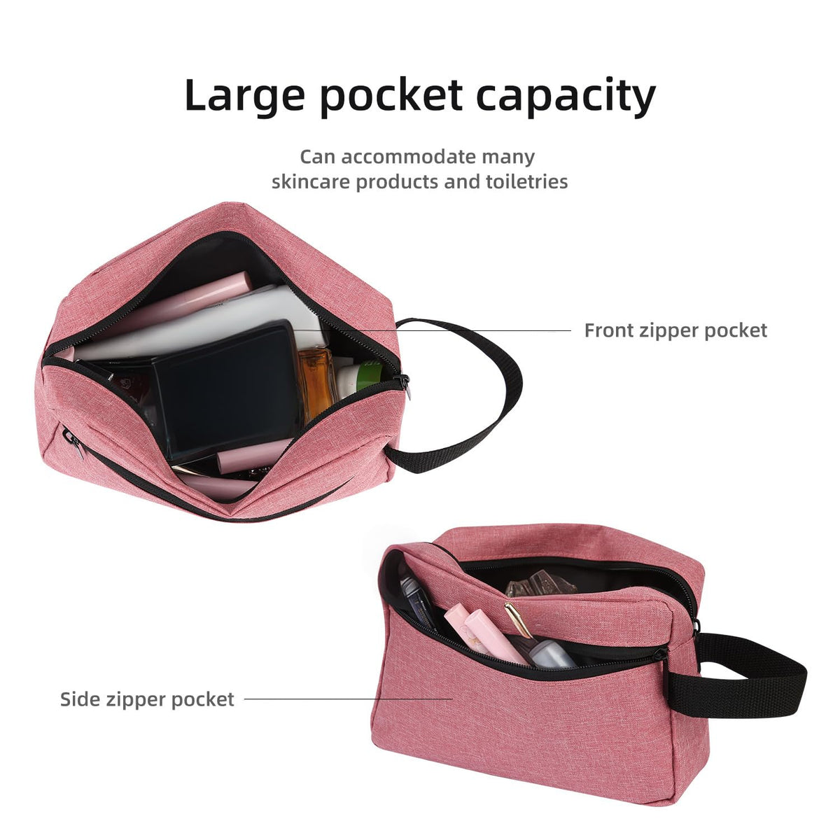 Trousse de toilette Icramsy vue arrière avec poignée