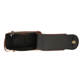 Trousse de toilette KomalC en cuir de buffle vue de côté