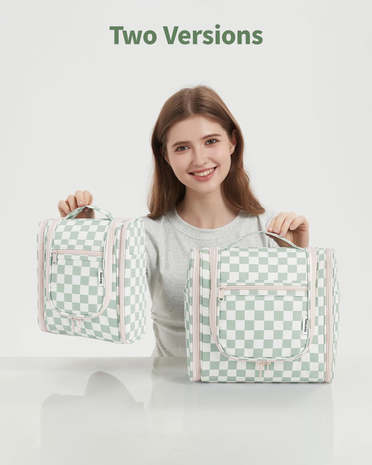 Trousse de toilette Narwey fermée avec fermeture éclair