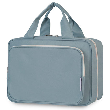 Trousse de toilette Narwey grande capacité couleur bleu gris