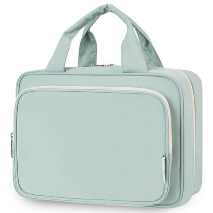 Trousse de toilette Narwey grande capacité couleur vert menthe vue avant