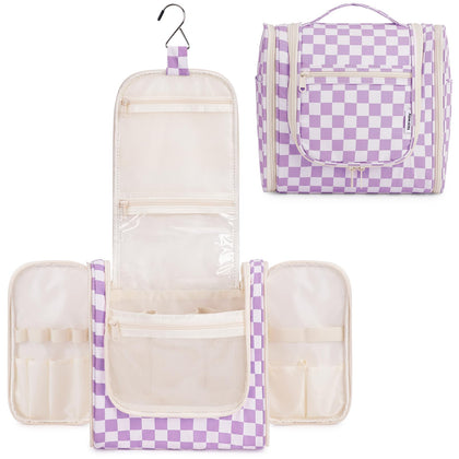 Trousse de toilette Narwey modèle grand violet vue avant