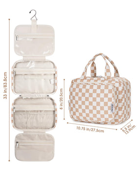 Trousse de toilette Narwey pliée, vue de dessus