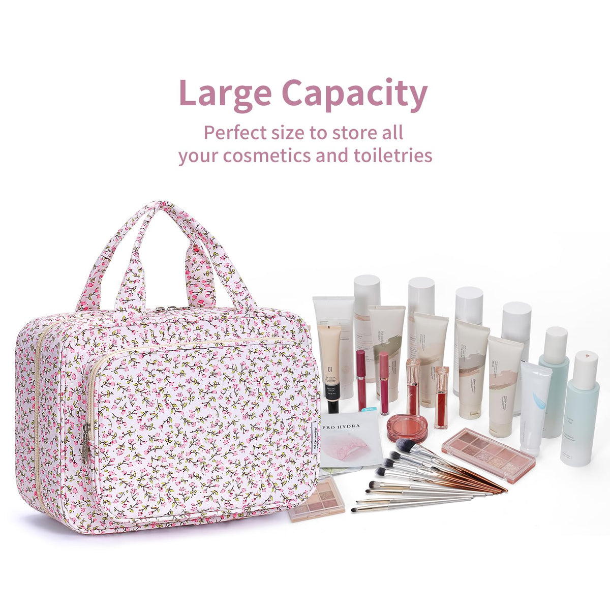 Trousse de toilette Narwey sur un porte-serviette