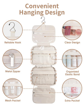 Trousse de toilette Narwey suspendue sur un crochet