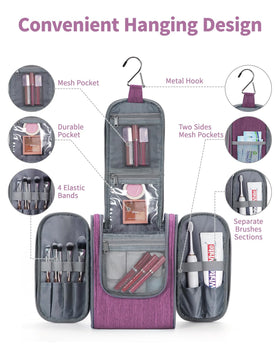 Trousse de toilette Narwey suspendue sur un crochet