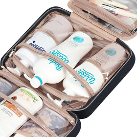 Trousse de Toilette NISHEL fermée avec dimensions visibles