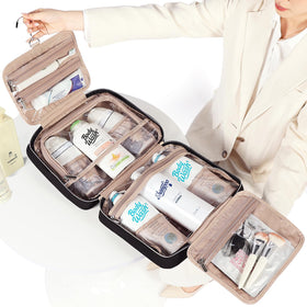 Trousse de Toilette NISHEL ouverte montrant les compartiments