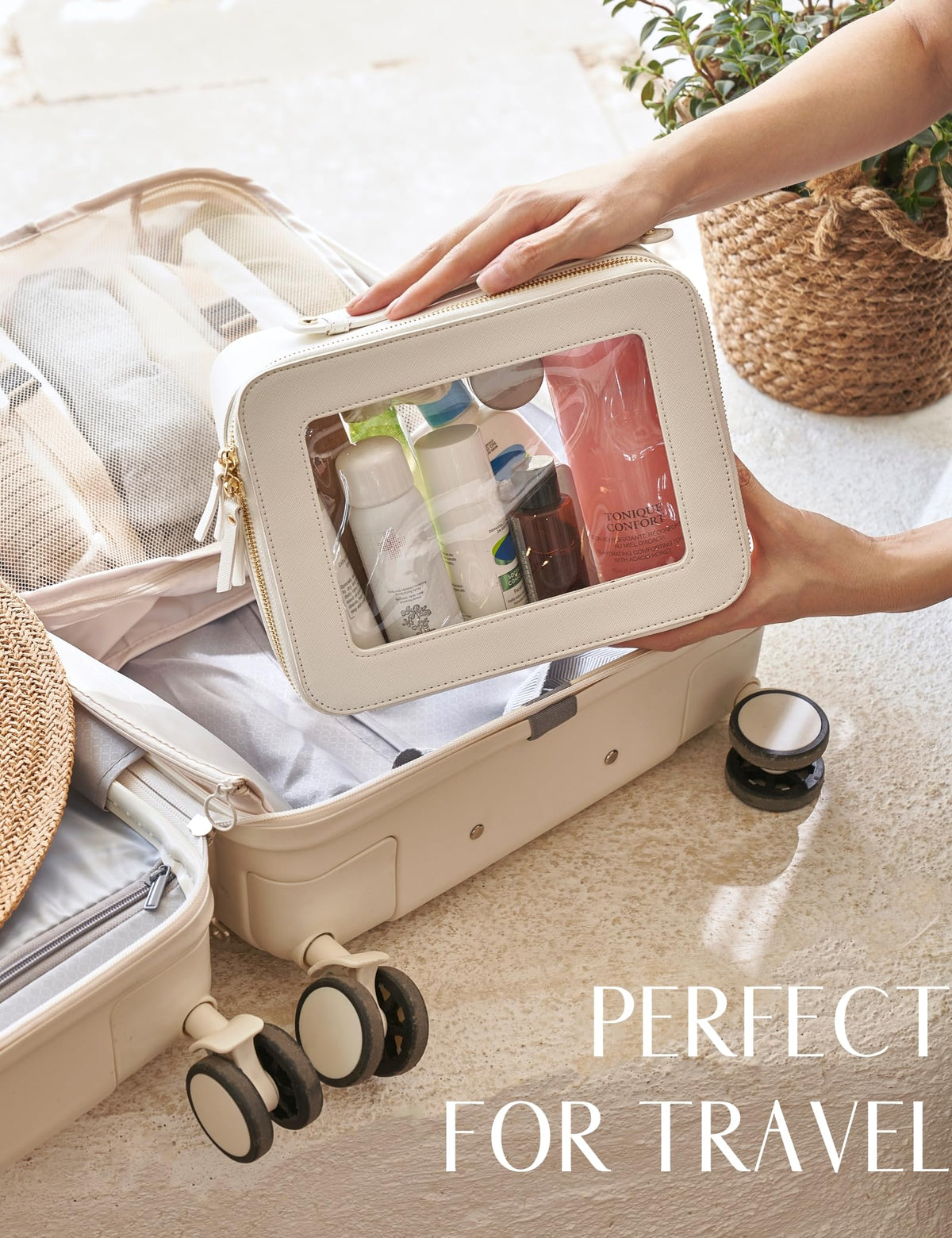 Trousse de toilette Popvibe avec accessoires de maquillage