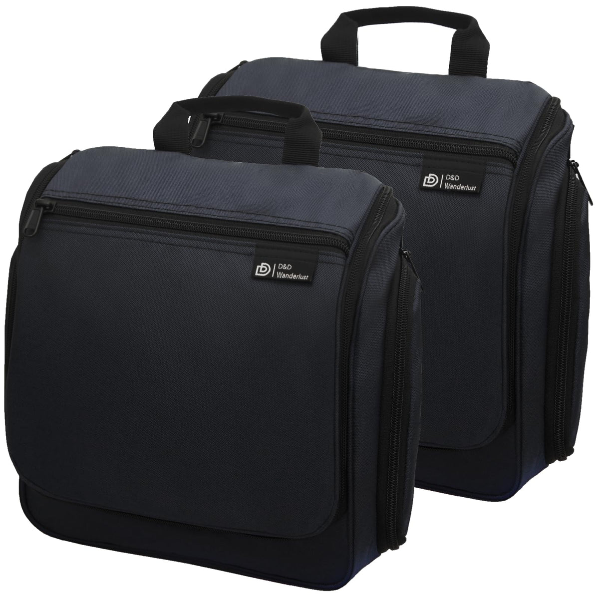Trousse de toilette suspendue DD D&D Wanderlust vue de face avec 10 compartiments