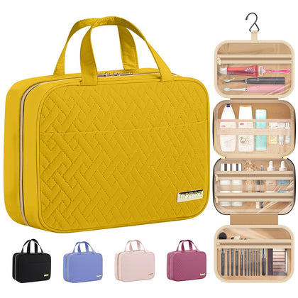 Trousse de toilette suspendue HOTOR jaune vue de face