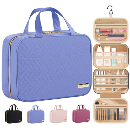 Trousse de toilette suspendue HOTOR modèle Aegean-Blue vue de face