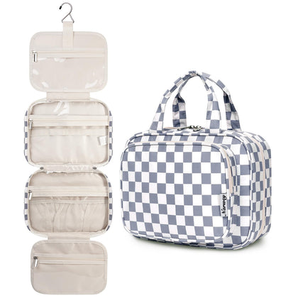 Trousse de toilette suspendue Narwey grise vue de face
