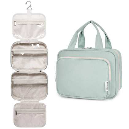 Trousse de toilette suspendue Narwey vue de face en vert menthe