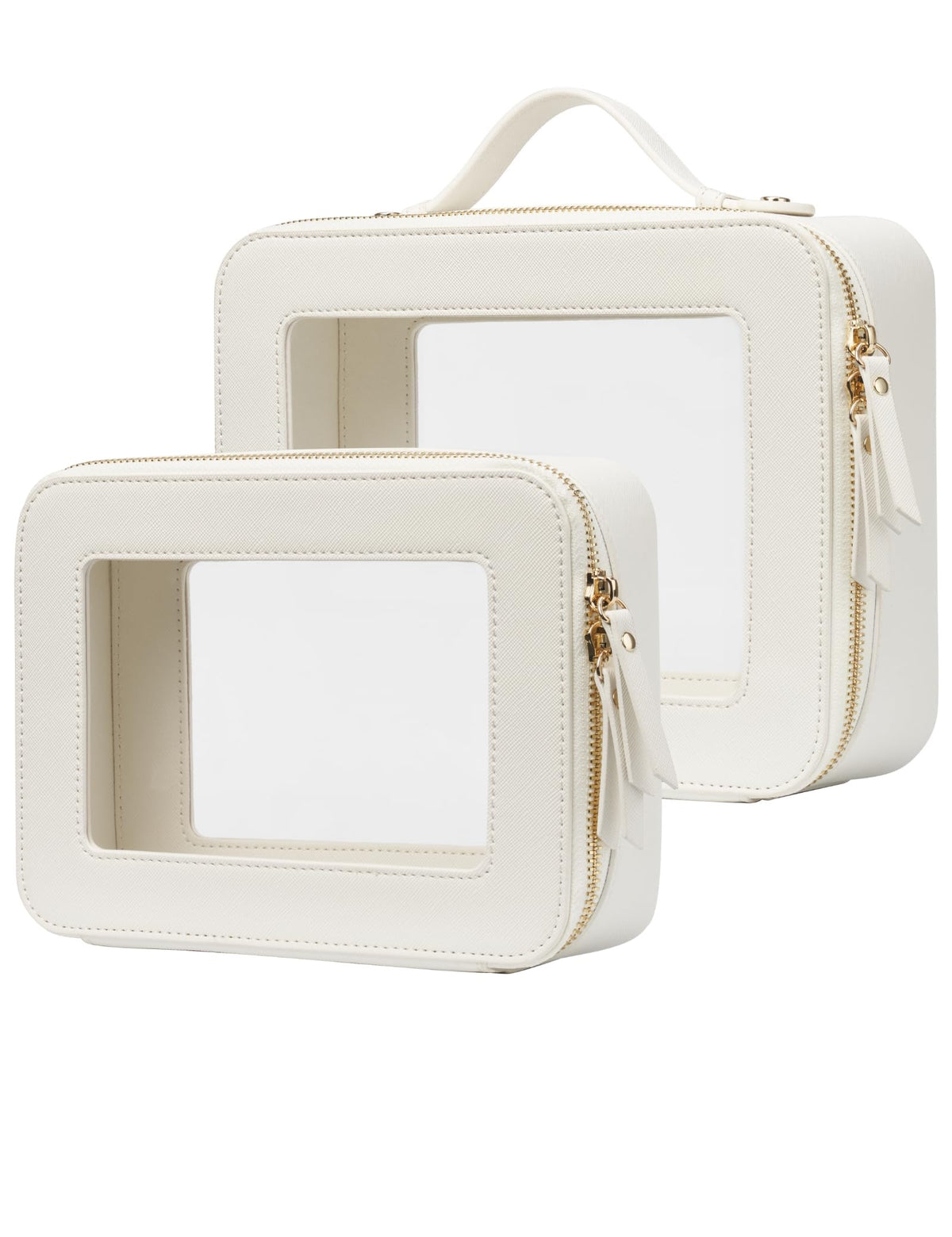 Trousse de toilette transparente Popvibe taille moyenne, vue de face