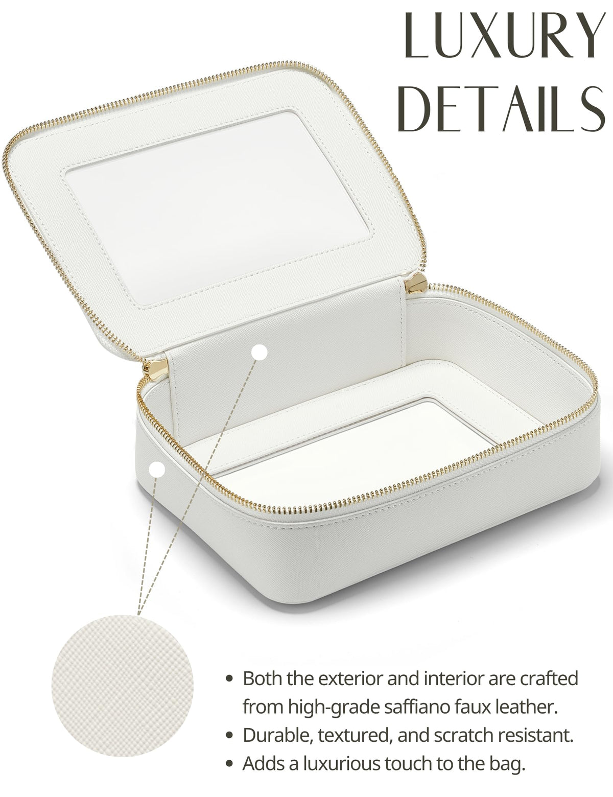 Trousse de toilette transparente Popvibe, vue arrière