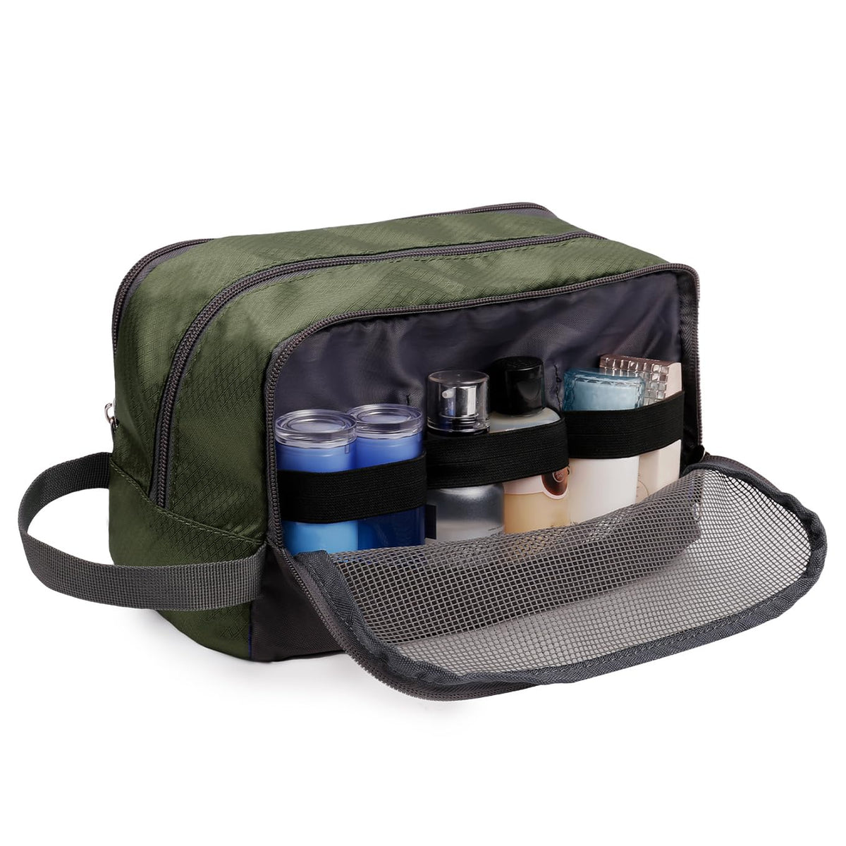 Trousse de Toilette WANDF à côté d'un sac de voyage