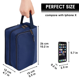 Trousse de Toilette WANDF ouverte montrant l'espace de rangement