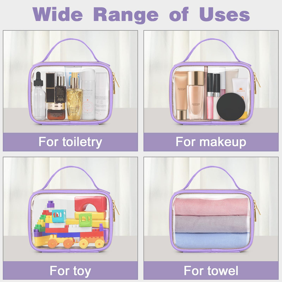 Trousse de toilette Wedama pliée, vue de dos