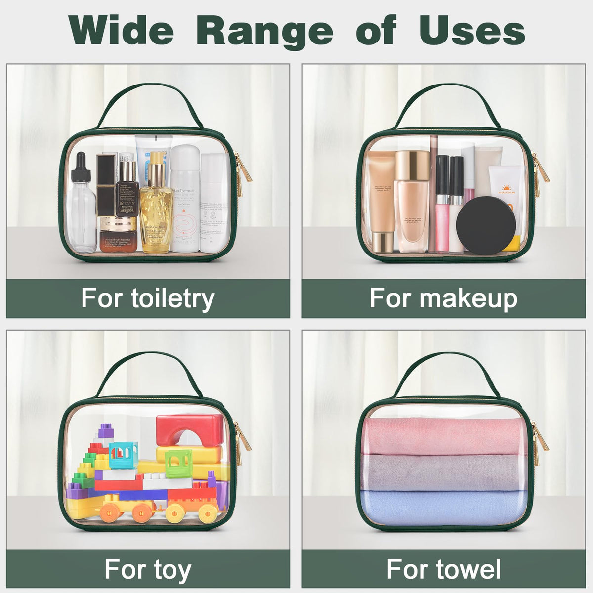 Trousse de toilette Wedama vue de côté avec dimensions