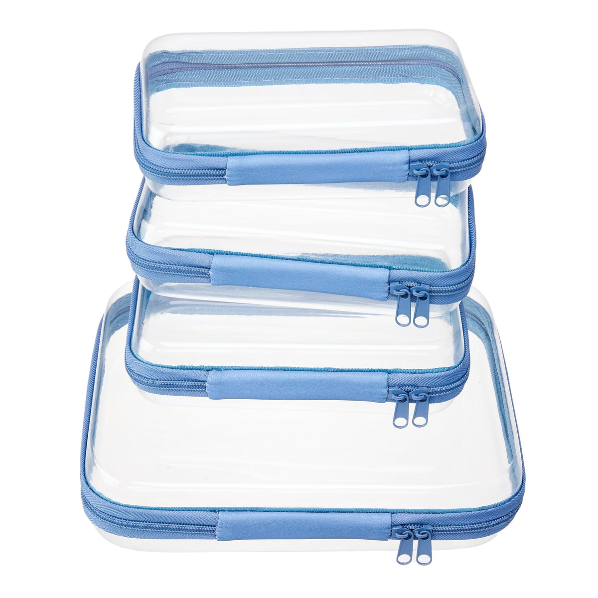 Trousse de toilette WELPIRT 4 pièces vue de face avec fermeture éclair