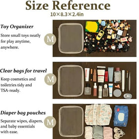 Trousse de toilette WELPIRT ouverte avec produits à l'intérieur