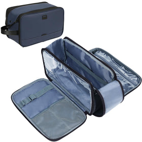 Trousse de toilette ZEEMO vue avant avec dimensions 12 x 6,1 x 7,1 pouces