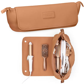 Trousse de voyage BAREFOOT CARIBOU vue de face, brune