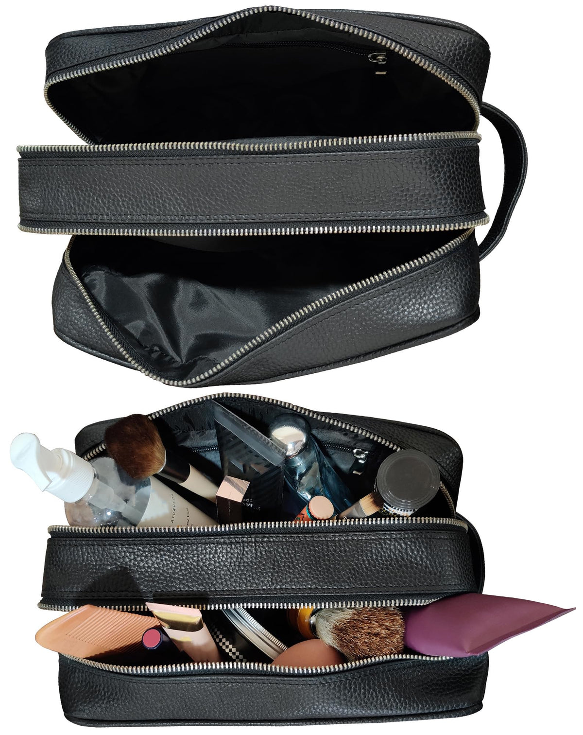 Trousse de voyage RUSTIC TOWN avec poignée en cuir