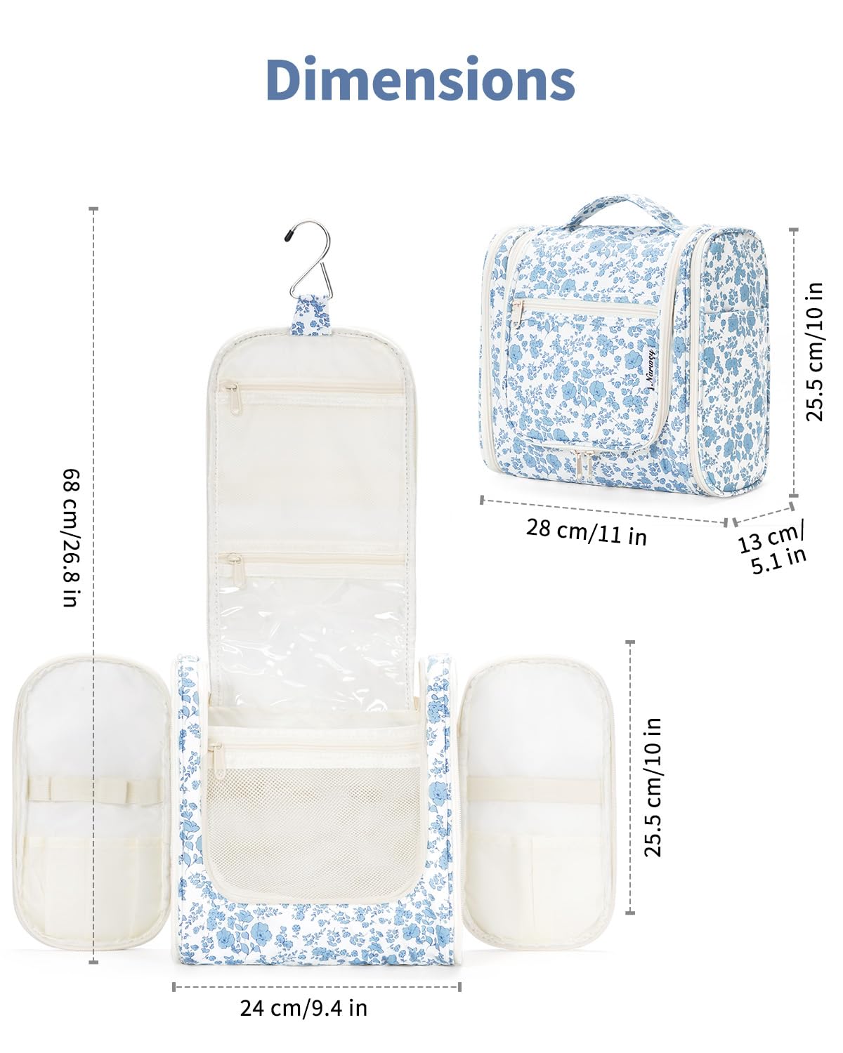 Trousse Narwey pliée pour un rangement facile