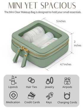 Trousse Popvibe en cuir synthétique saffiano, vue de côté