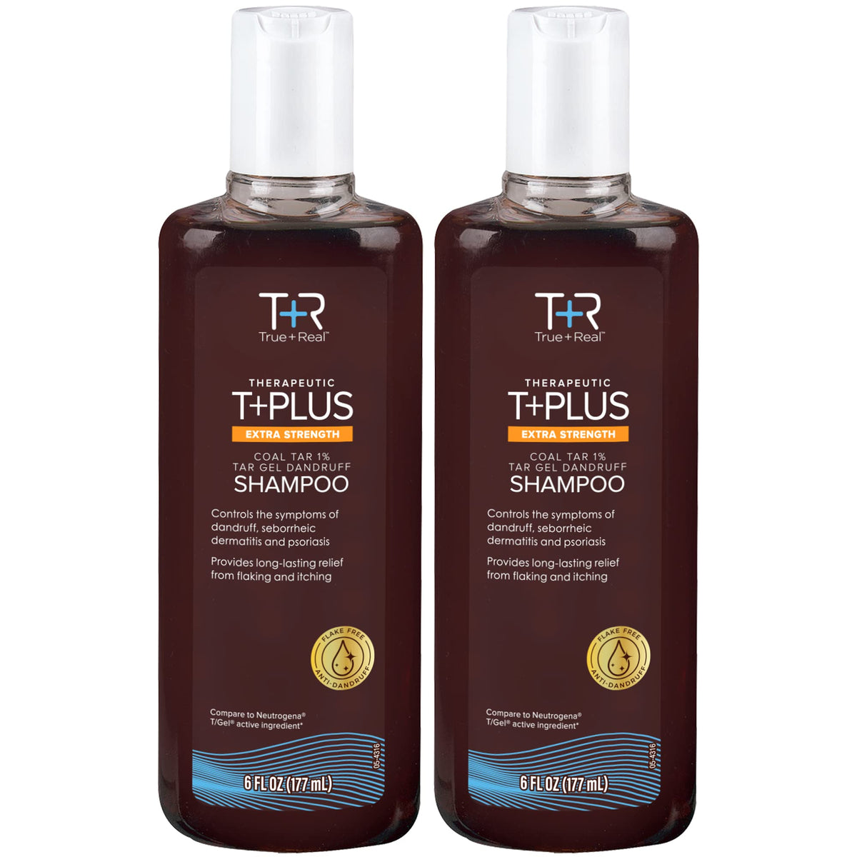 True+Real Shampoo Anti-Pelliculaire Extra Fort 2 Pack vue de face