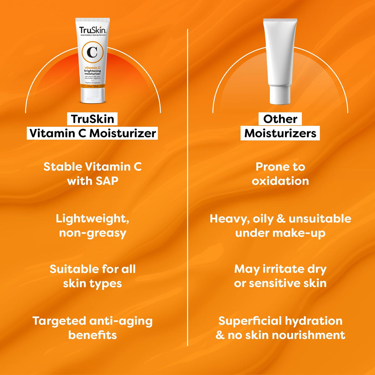 TruSkin Crème Visage Vitamine C 118g ingrédients en gros plan