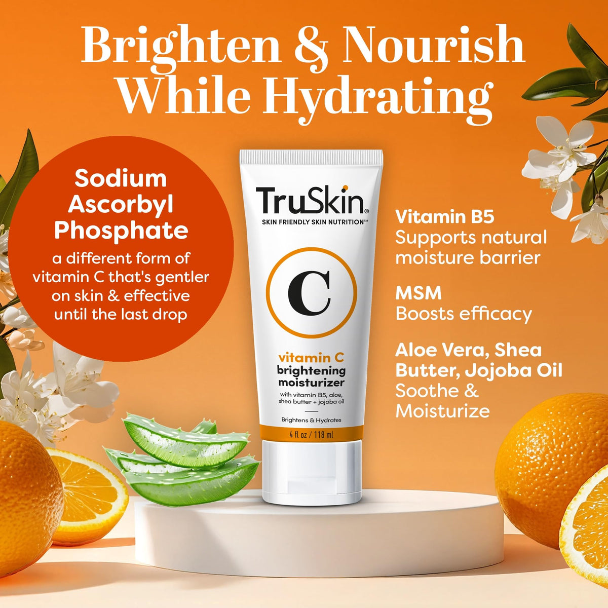 TruSkin Crème Visage Vitamine C 118g texture crème