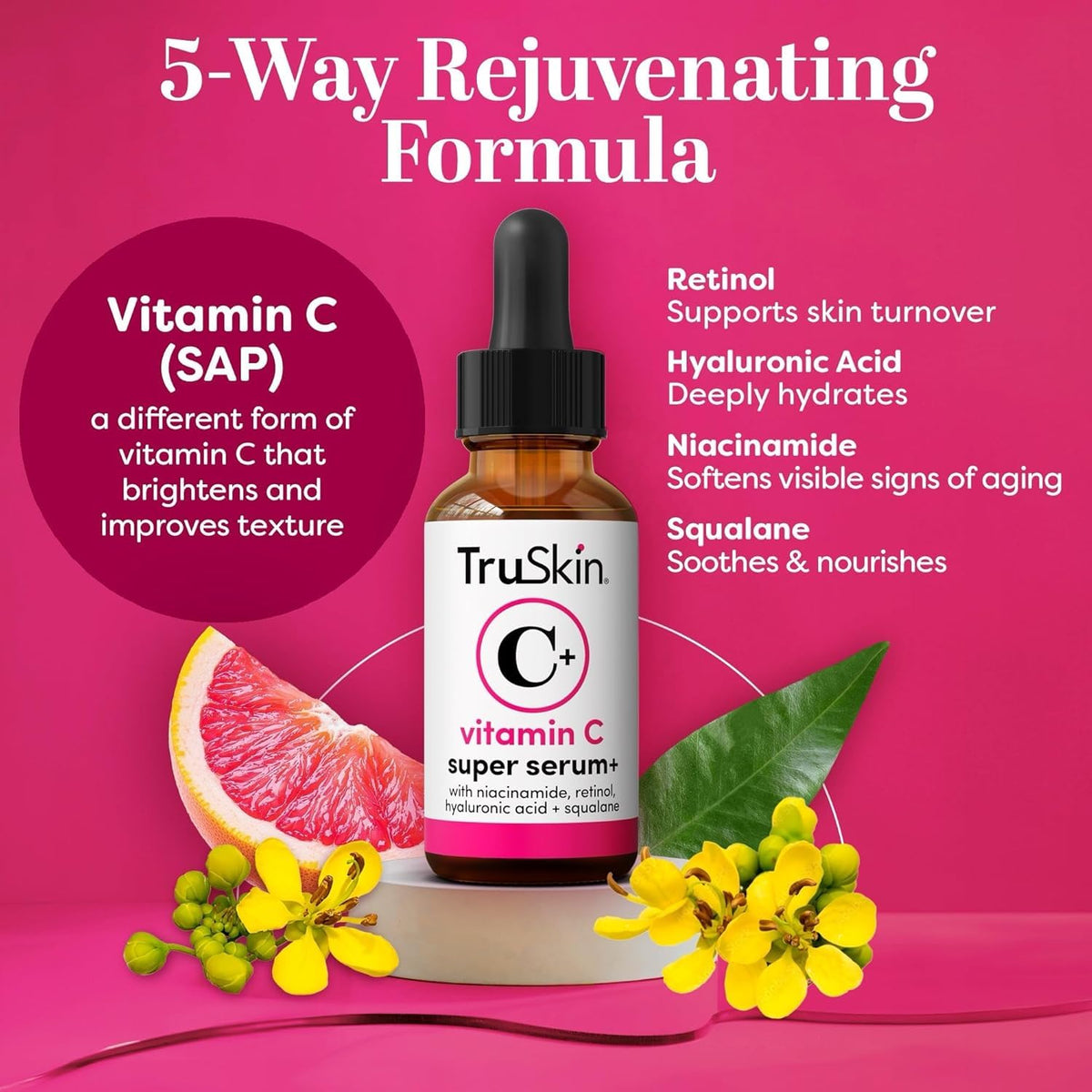 TruSkin Sérum Super Vitamine C 30 ml avec pompe