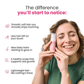 Trybello Spray Capillaire 168g - application sur les cheveux