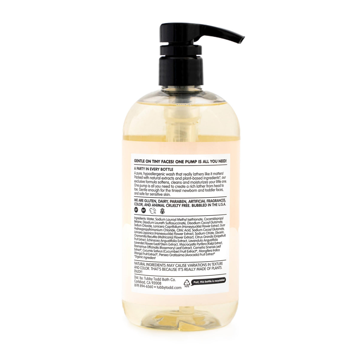 TUBBY TODD Gel Douche Cheveux et Corps 812g contenant l'hydratation