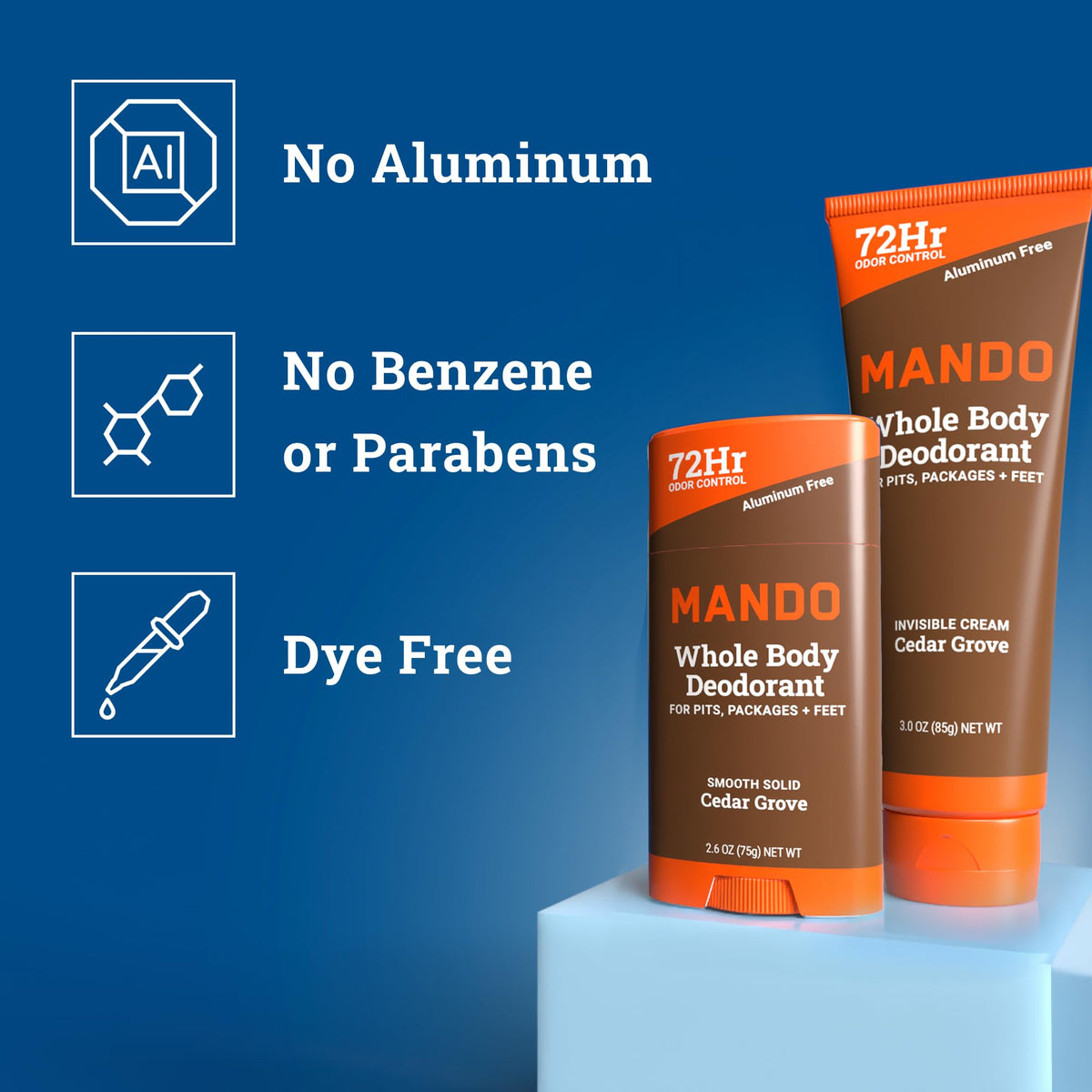 Tube Crème Mando Déodorant ouvert avec produit visible