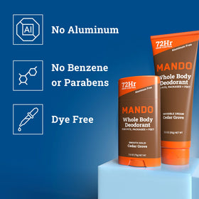 Tube Crème Mando Déodorant ouvert avec produit visible