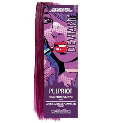 Tube de coloration Pulp Riot Plum 4 oz vue de face