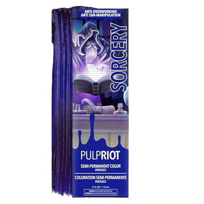 Tube de couleur de cheveux semi-permanente Pulp Riot Indigo Blue 4 oz