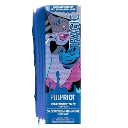 Tube de couleur semi-permanente Pulp Riot Tragic Bleu Cobalt 4 oz