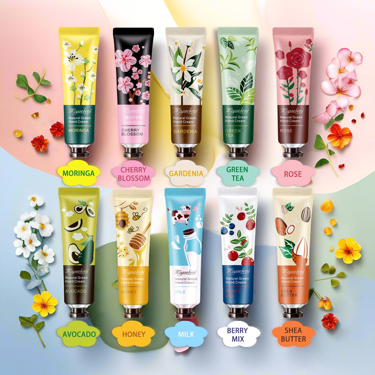 Tube de crème pour les mains au miel